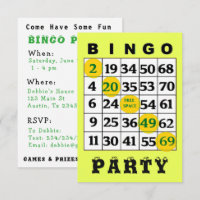 BINGO Party Invitation