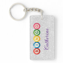 Bingo Personalized Keychain
