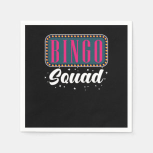 Bingo Player Balls Lucky Number Napkin