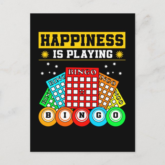 Bingo Player Bingo Gambling Postcard (Front)