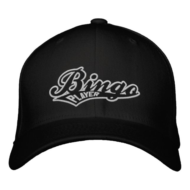 BINGO PLAYER flexfit wool cap with URL (Front)