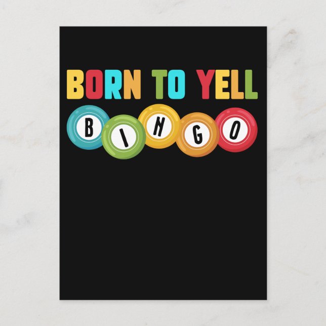 Bingo Player Funny Bingo addict Humour Postcard (Front)