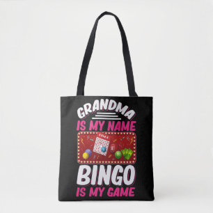 Bingo Player Grandmother Funny Bingo Grandma Tote Bag