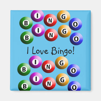 Bingo Player "I Love Bingo" blue Magnet