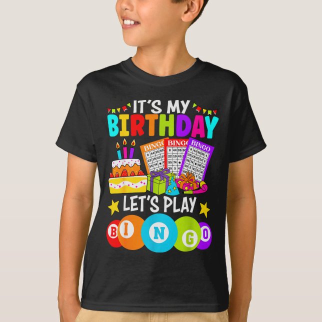 Bingo Player It's My Birthday Let's Play Bingo Xma T-Shirt (Front)