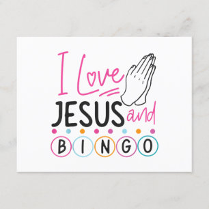 Bingo Player Jesus Faith Christian I Love Jesus An Enclosure Card