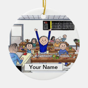 Bingo Player - Male Ceramic Tree Decoration