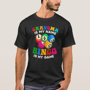 Bingo Player Nana Gambling Grandma Lottery Retirem T-Shirt