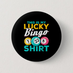 Bingo Player This Is My Lucky Bingo Funny Bingo Me 6 Cm Round Badge