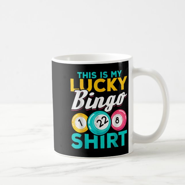 Bingo Player This Is My Lucky Bingo Funny Bingo Me Coffee Mug (Right)