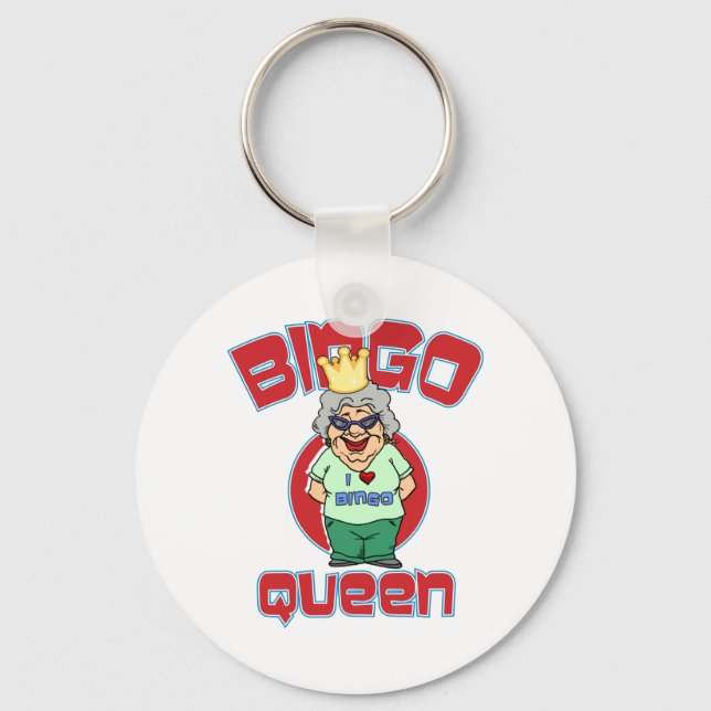 Bingo Queen - Customise Keychain (Front)