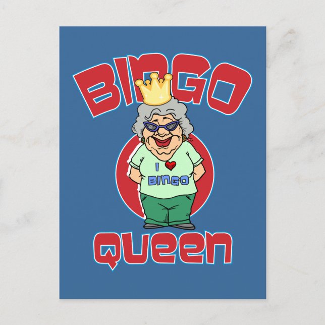 Bingo Queen - Customise Postcard (Front)