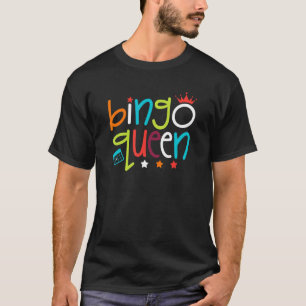 Bingo Queen Shirt for Women Girl Kids Funny Bingo 