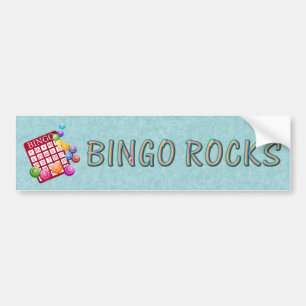 bingo rocks bumper sticker