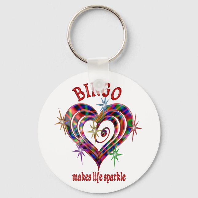 Bingo Sparkles Key Ring (Front)