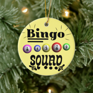 Bingo Squad Ceramic Tree Decoration