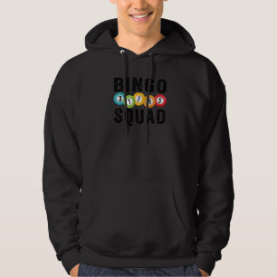 Bingo Squad Team Player Lucky Bingo Lottery Women Hoodie