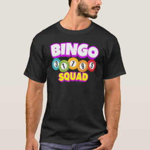 Bingo Squad Team Player   Lucky Bingo Luck Women M T-Shirt