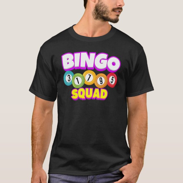 Bingo Squad Team Player   Lucky Bingo Luck Women M T-Shirt (Front)