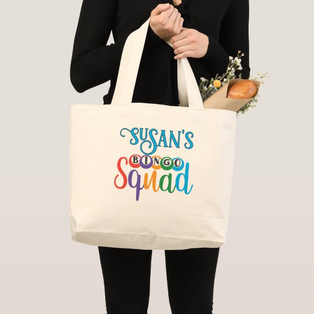 Bingo Squad Tote Bag, Custom Bingo Bag (Front (Product))