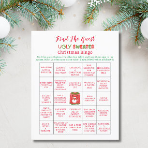 BINGO Ugly Sweater Funny Reindeer Christmas  Flyer