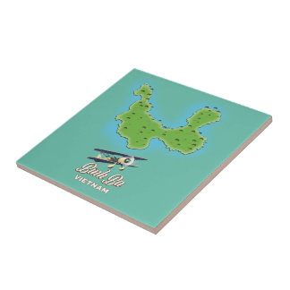 Bình Ba Island map Vietnam map Tile