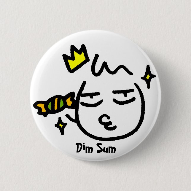 binh, Dim Sum 6 Cm Round Badge (Front)