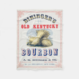 Bininger's Old Kentucky Bourbon 1849 Reserve. Fleece Blanket