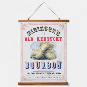Bininger's Old Kentucky Bourbon 1849 Reserve. Hanging Tapestry