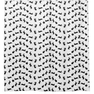 Binky Bunnies Shower Curtain (choose colour)