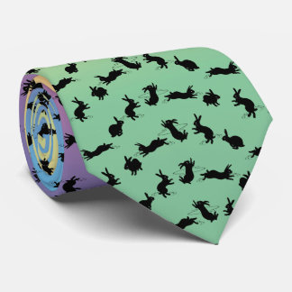 Binky Bunnies Tie Double Sided Print (Rainbow)