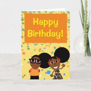 Bino and Fino Birthday Card Confetti