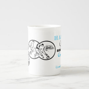 Binocular Soccer 90th Birthday personalised Mug