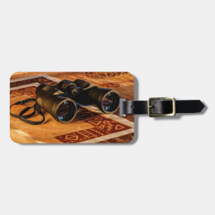 Binoculars, Glyphs, Pictographs, Explorer, Travel Luggage Tag
