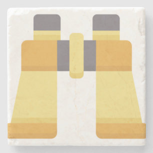 Binoculars Stone Coaster