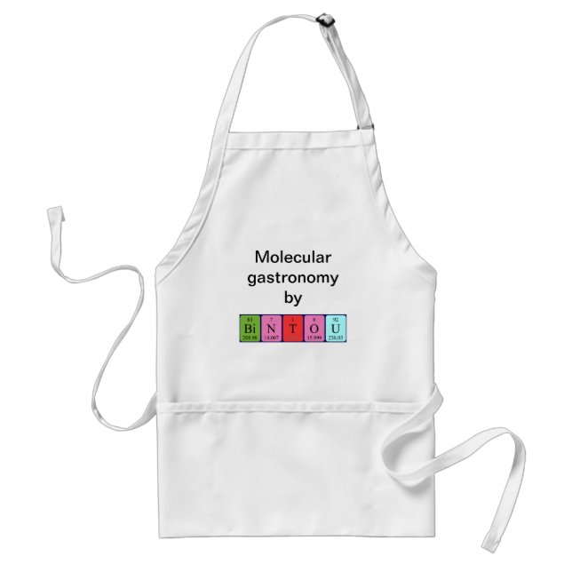 Bintou periodic table name apron (Front)