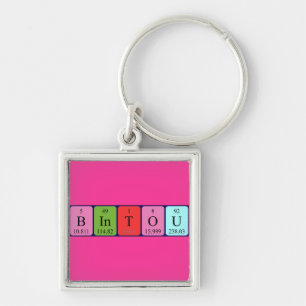 Bintou periodic table name keyring