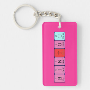 Bintou periodic table name keyring