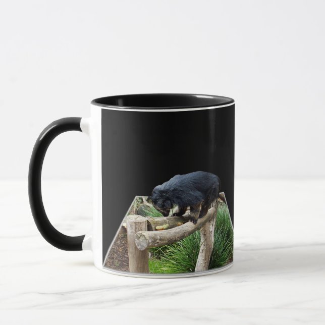 Binturong (Bearcat) Standing On A Log, Mug (Left)
