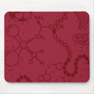Bio/Chemistry Spectrum Burgundy Mouse Pad