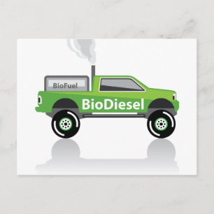 Bio diesel Pickup truck Postcard