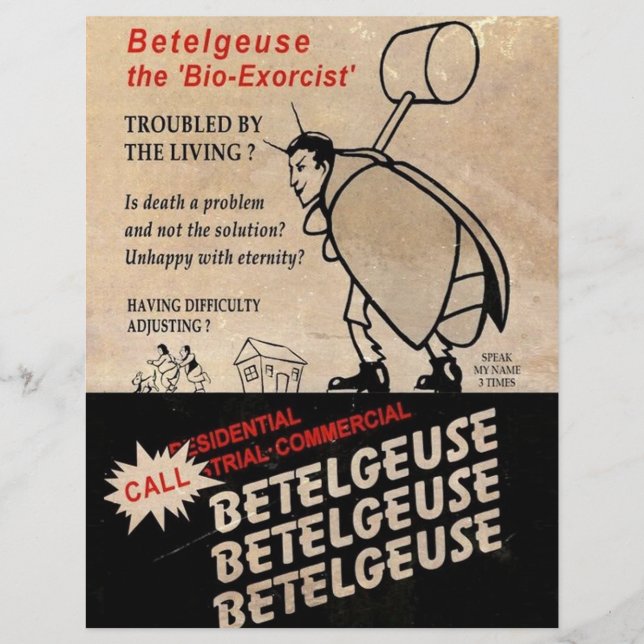 Bio-exorcist Flyer - Betelguese (Front)
