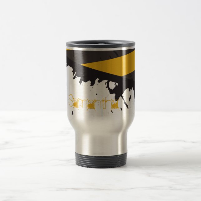 Bio Hazard 15 oz. Stainless steel Travel Mug Cup (Center)