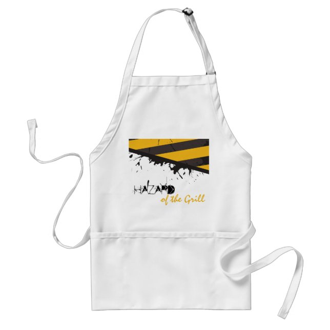Bio Hazard Caution Tape Crime Scene Police Apron (Front)