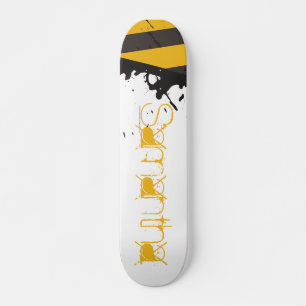 Bio Hazard Caution Tape Mini Skateboard