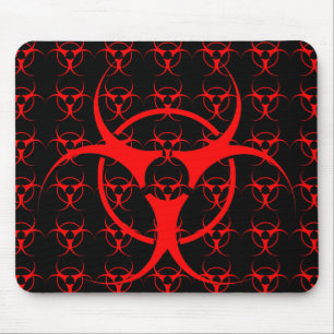 Bio-hazard Mousepad Biohazard Warning Mouse Pad