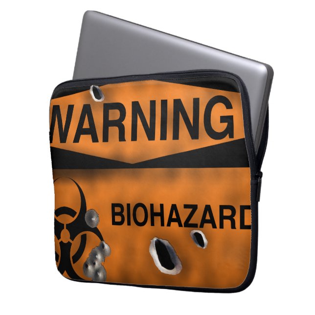 Bio Hazard Neoprene Laptop Sleeve (Front Left)
