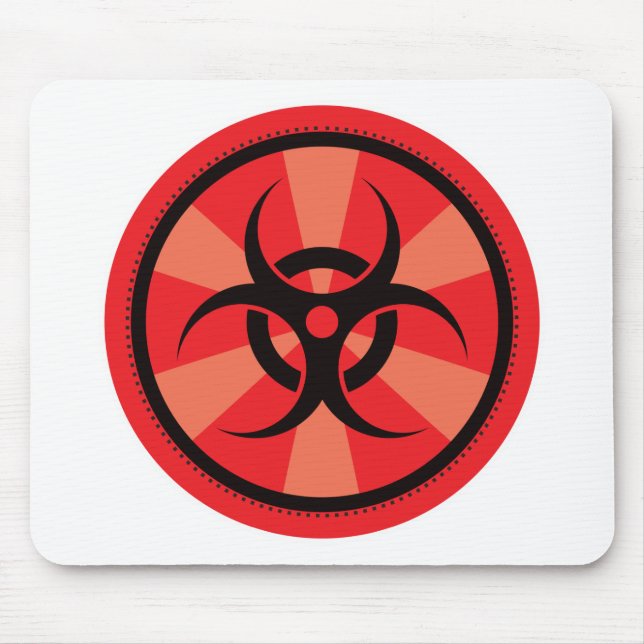 Bio-Hazard - Red Mouse Mat (Front)