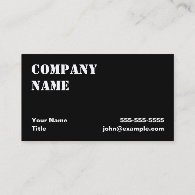 Bio-hazard Skull with Guns Business Card (Front)
