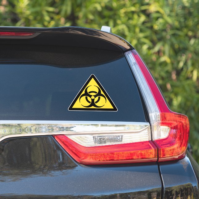 Bio Hazard Symbol Sign (Car Side)